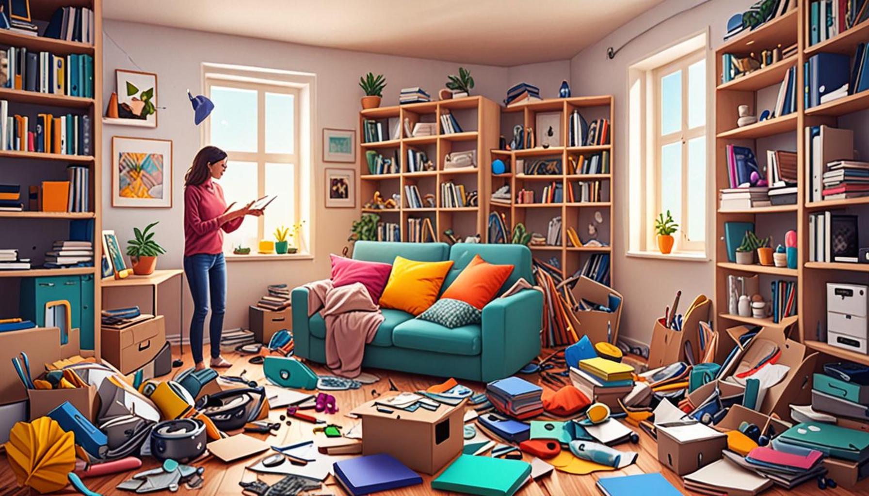The Role of Decluttering in Stress Reduction: Creating a Space by Letting Go of Excess